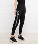 Спортивные штаны женские Ea7 зауженные с логотипом, черный - фото 3