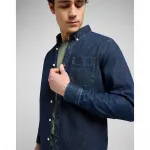 Рубашка Lee Button Down Regular Fit, синий - фото 4