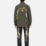 Футболка из хлопка с нашивкой-логотипом EVISU, цвет тёмный армейский зелёный - фото 9