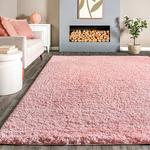 Ковер Airy Shag Gynel Cloudy Solid Nuloom, серебряный, 153x153 см - фото 8