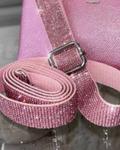 Women's Rhinestone Adjustable Crossbody Strap In Pink MiMi Wholesale - фото 2