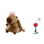 Плюшевая игрушка капибара, плюшевая кукла, высота 35 см Doudou Beibei - фото 10