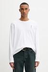 Хлопковый лонгслив G-Star, белый - фото 3