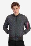 Двусторонний бомбер MA-1 LW AOP Rainbow Alpha Industries, серый - фото 5