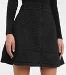 Стеганая мини-юбка с высокой посадкой MONCLER, черный - фото 4