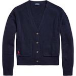 Кардиган с вышитым логотипом Polo Ralph Lauren, синий - фото 3