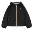 Куртка на молнии с нашивкой-логотипом K Way Kids, черный - фото