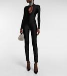 Костюм-комбинезон с декоративными вырезами Giuseppe di Morabito, Black - фото 2