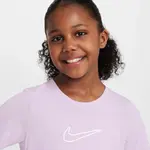 Футболка Nike One Fitted для девочек, цвет Violeta - фото 3