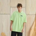 Футболка поло унисекс желто-зеленая Dickies - фото 4