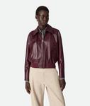 Leather blouson BOTTEGA VENETA, варенье - фото