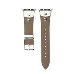 Ремешок Apple совместимый кожаный IBOANN, коричневый кофе - фото 8