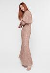 Платье для особых случаев EMBELLISHED SEQUINS  Maryisa, светло-коричневый - фото 5