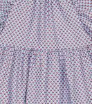 Платье из хлопкового набивного рисунка Il Gufo, светло-синий - фото 3