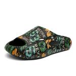 Шлепанцы мужские Caritesport, черный/зеленый - фото 2