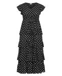 Женское макси-платье Serena AVENUE, Black white spot - фото 3
