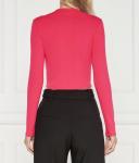 Блузка дафиломена Cropped fit Hugo, розовый - фото 4