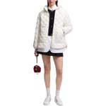 Moncler Стеганое пальто с капюшоном, White - фото 2