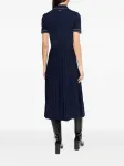 Платье миди с контрастной отстрочкой Michael Michael Kors, синий - фото 4