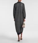 Ослепительный полосатый хлопковый кардиган Brunello Cucinelli, Lavagna+Stracciatella - фото 3