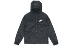 Куртка Nike Back Large Logo Zipper hooded track Jacket Black, черный - фото 2