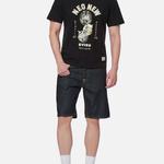 Джинсовые шорты мужские джинсовые синие Evisu, синий - фото 4