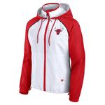 Женская бело-красная анорак с капюшоном Chicago Bulls Fanatics - фото 3