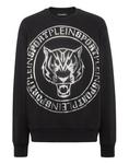 Свитер Plein Sport Sweatshirt Tiger, черный - фото