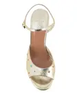 Босоножки Molly на каблуке 95 мм Laurence Dacade, золотистый - фото 4