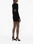 Dsquared2 платье мини с логотипом и вырезами, черный - фото 3