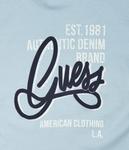 Футболка Guess Regular Fit с надписью, голубой / синий - фото 4