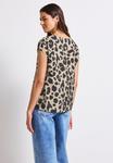 Блуза V-NECK MIT LEO-PRINT Street One, бежевый - фото 3