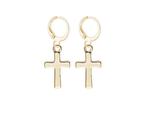 Серьги-подвески в виде креста Hollywood Sensation, Gold - фото