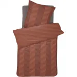 Постельное белье Damai «Атоми» с узором «елочка», цвет brick red - фото