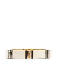 Браслет T Stripe Bangle Tory Burch, белый - фото 2