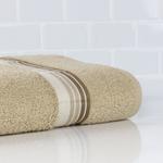 Полотенце банное Mainstays Ombre Stripe, бежевый - фото 2