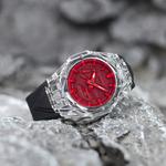 Часы Casio G-Shock Analog-Digital 2100 Series, арт. GA-2100-4A, черный/прозрачный/красный - фото 4