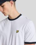 Футболка Lyle & Scott RINGER, White/Dark Navy/White - фото 5