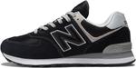 New Balance Мужские кроссовки 574 Core, Black/White - фото 2