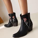 Женские западные ботинки MRKEWUNEY, 72 Black - фото 3