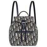 DIOR Хлопковый рюкзак детский бежевый и голубой - фото