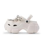 Клоги Женские XMISTUO, 2314-1 Белые Черные Клоги на Шнурках - фото