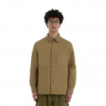 Габардиновая рубашка Moncler, оливковый - фото 3