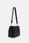 Сумка через плечо Valentino с клапаном и декоративным ремешком, черный - фото 2