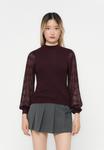 Джемпер ONLY ONLANNELINA HIGH NECK, Winetasting/Bordeaux - фото
