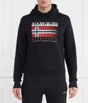 Толстовка мужская Napapijri с флагом, черный - фото
