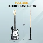 Электрогитара-бас Glarry GP с 5 струнами, черная - фото 6