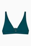 Топ бикини из неопрена COS, темно-бирюзовый - фото 4