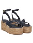 Эспадрильи Ankle Strap Leather Platform FW0FW08497 Tommy Hilfiger, синий - фото 2