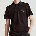 Футболка поло унисекс CAT, черная - фото 7